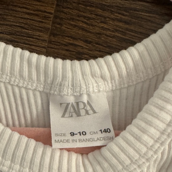 Zara White Ribbed Top - Picture 2 of 3